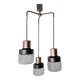 Old cascade chandelier 3 lights 1970 vintage