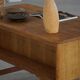 Free-standing desk in Oak by Henning Kjærnulf, Mid-century Danish Modern, 1950s.