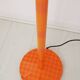 Checkerboard orange floor lamp