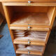 Vintage binder with 4 sliding doors