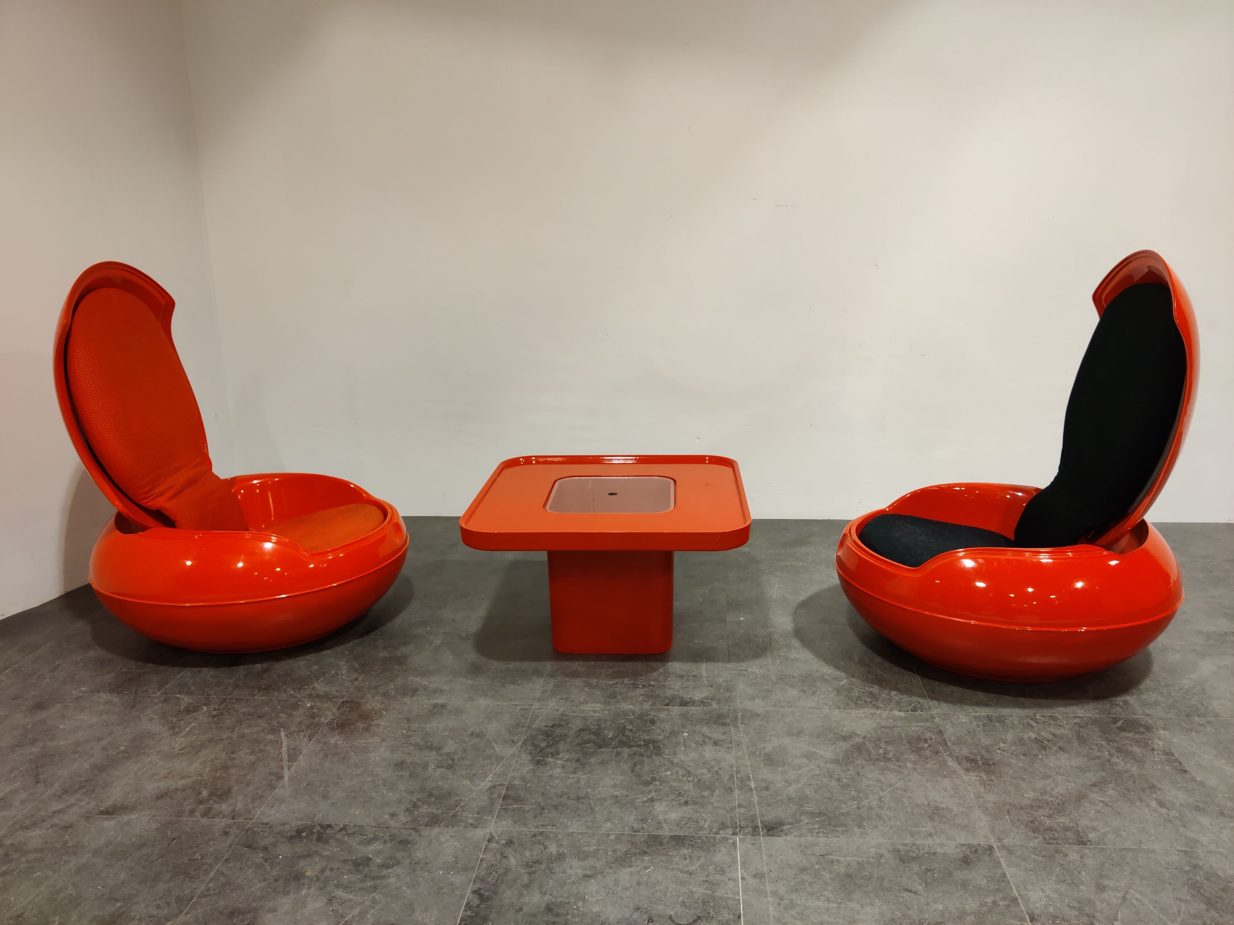 Peter Ghyczy egg chair set, 1960s