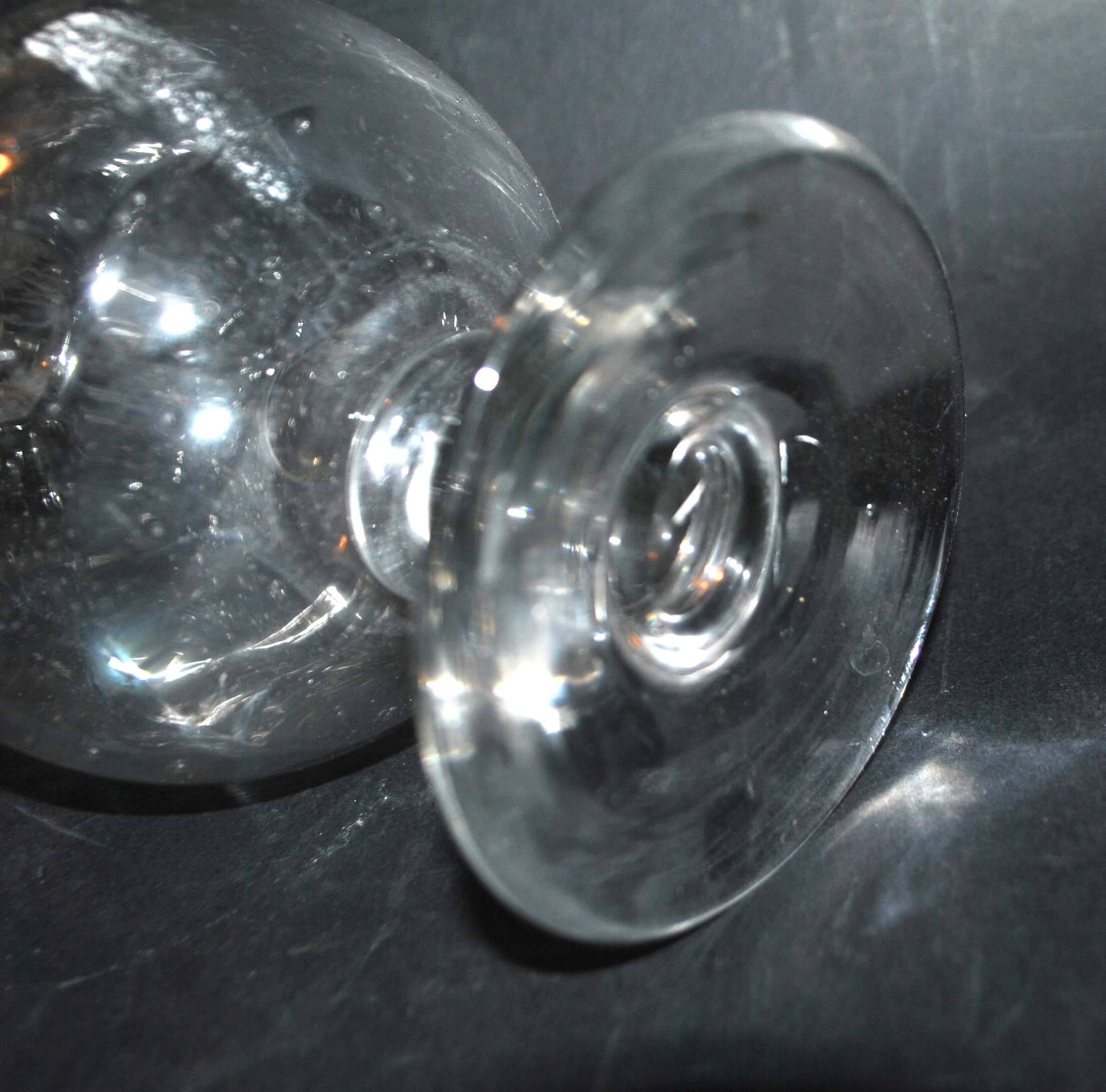 Vintage pitcher carafe in bubble-blown glass from Biot glassworks? H. 34cm