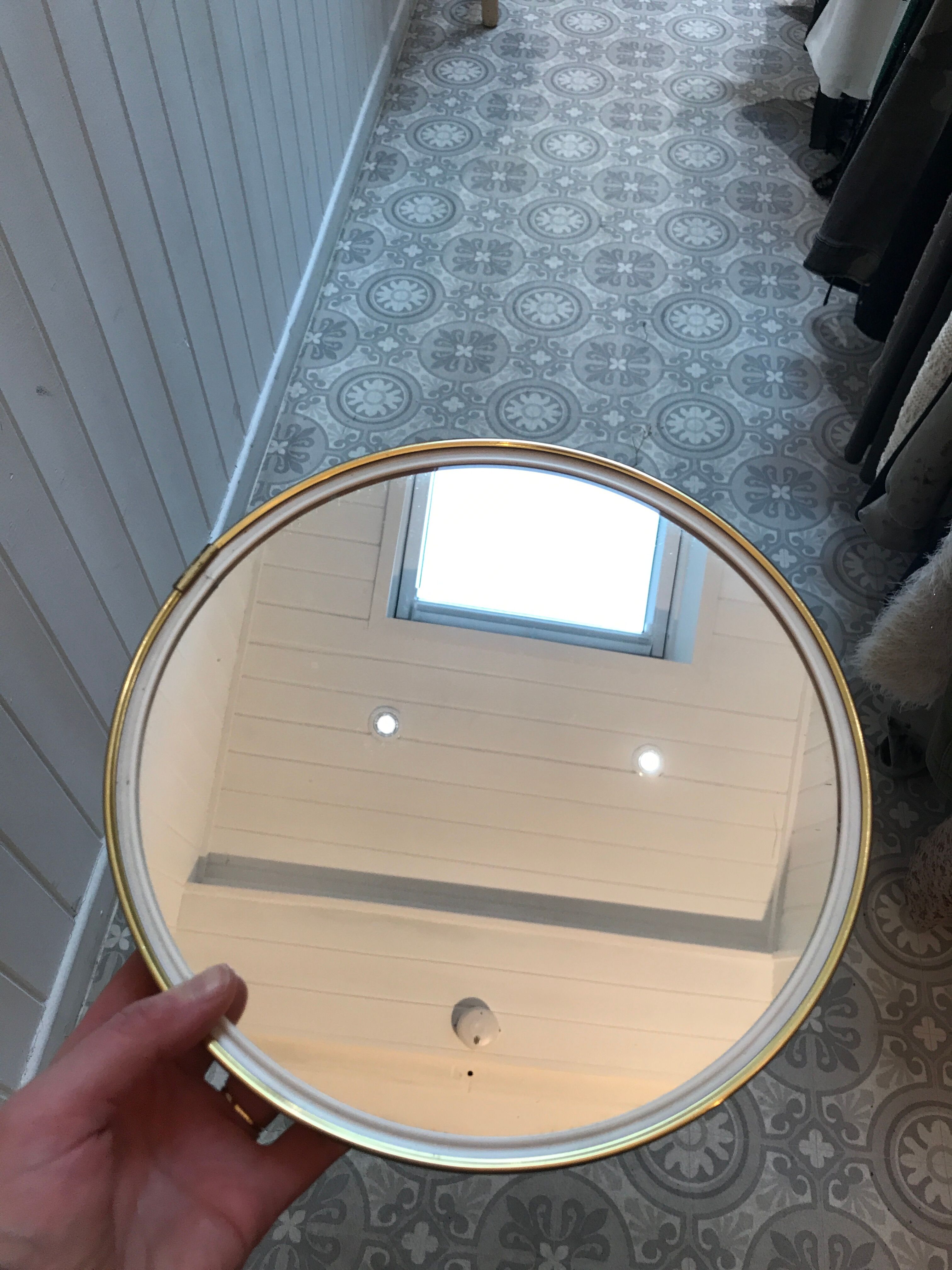 Vintage round mirror