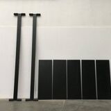 Postmodern Italian graffiti shelf by Rodney Kinsman for Bieffeplast, 1980s.