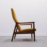 1965 Edmund Homa Chair, Model GFM-64 High Back in Yellow