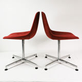 Set of 6 chairs "Eyes", designed by J.Foersom & P.Hiort-Lorenzen, for Erik Jorgensen, Denmark