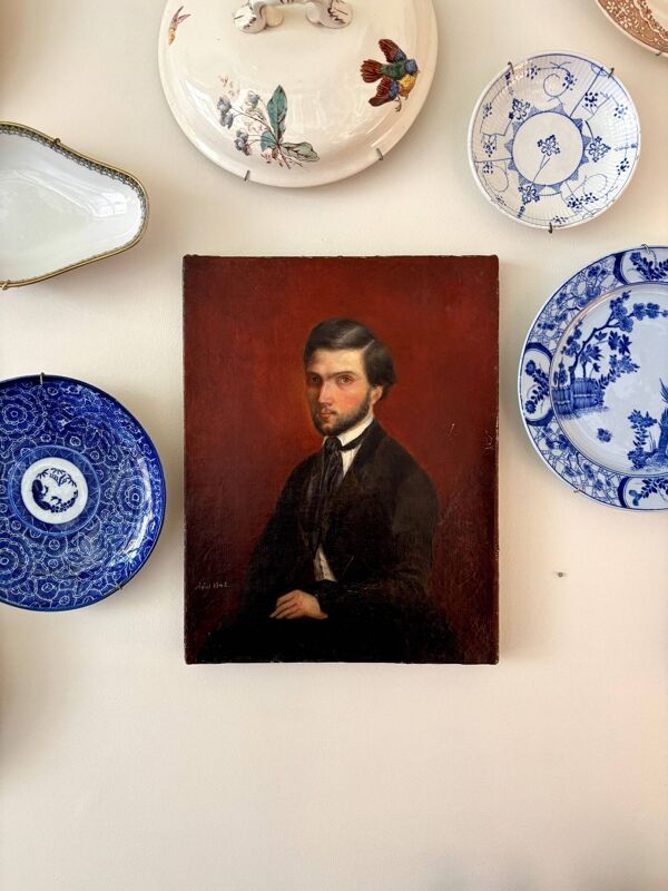 Portrait à l’huile sur toile, 1842