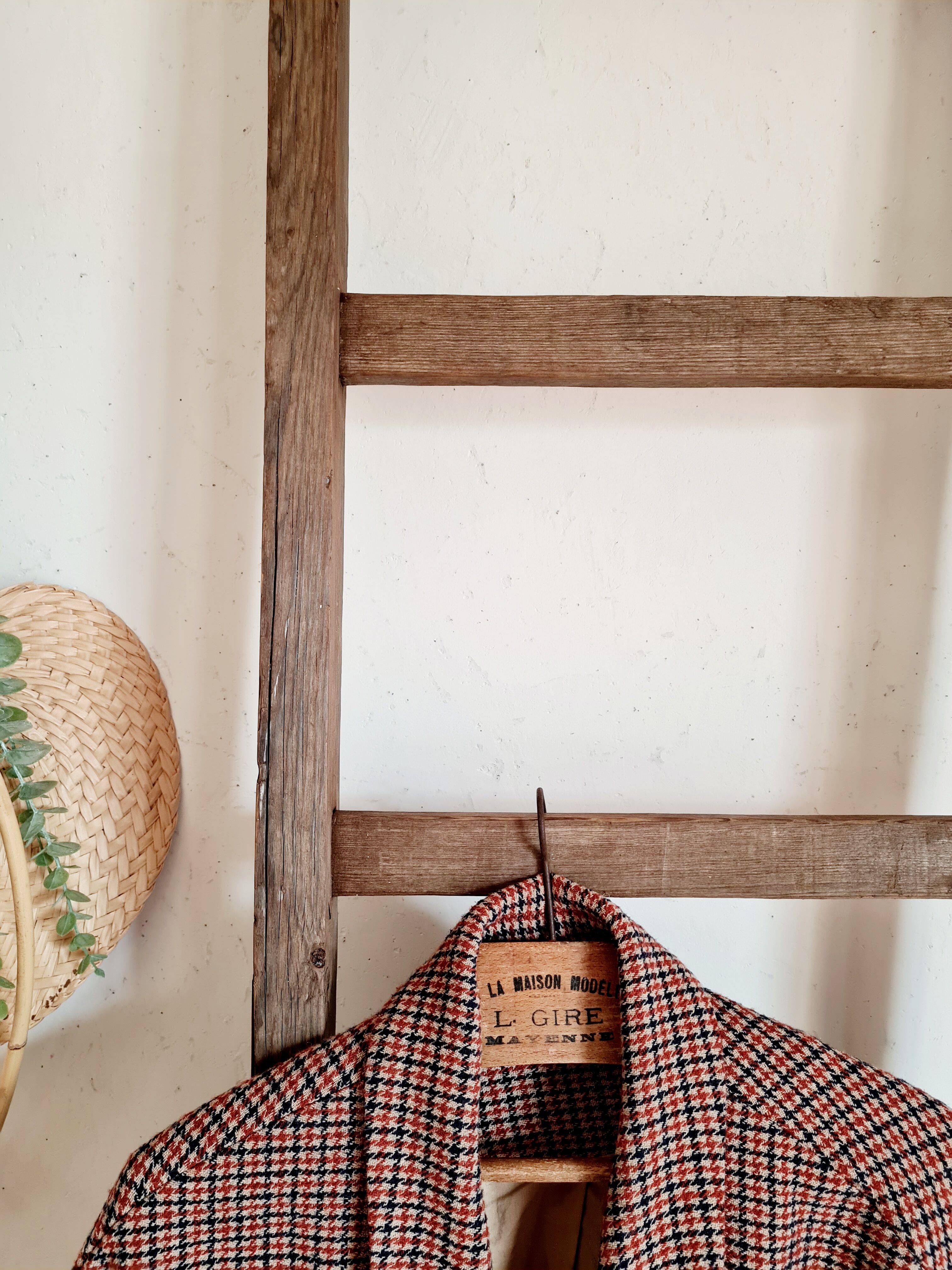 Country scale wearing right in old wood