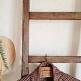Country scale wearing right in old wood