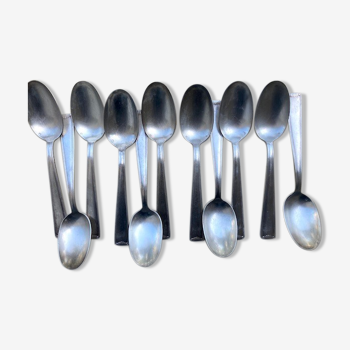 11 Silver metal tablespoons
