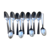 11 Silver metal tablespoons