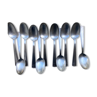 11 Silver metal tablespoons