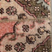 Distressed Turkish Narrow Runner 353x54 cm wool Vintage Tribal Rug
