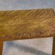 1960s solid oak gouged side table