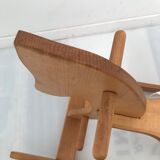 Rocking horse white wicker basket Moulin Roty