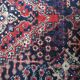 Vintage blue carpet in wool tied 102 x 170 cm