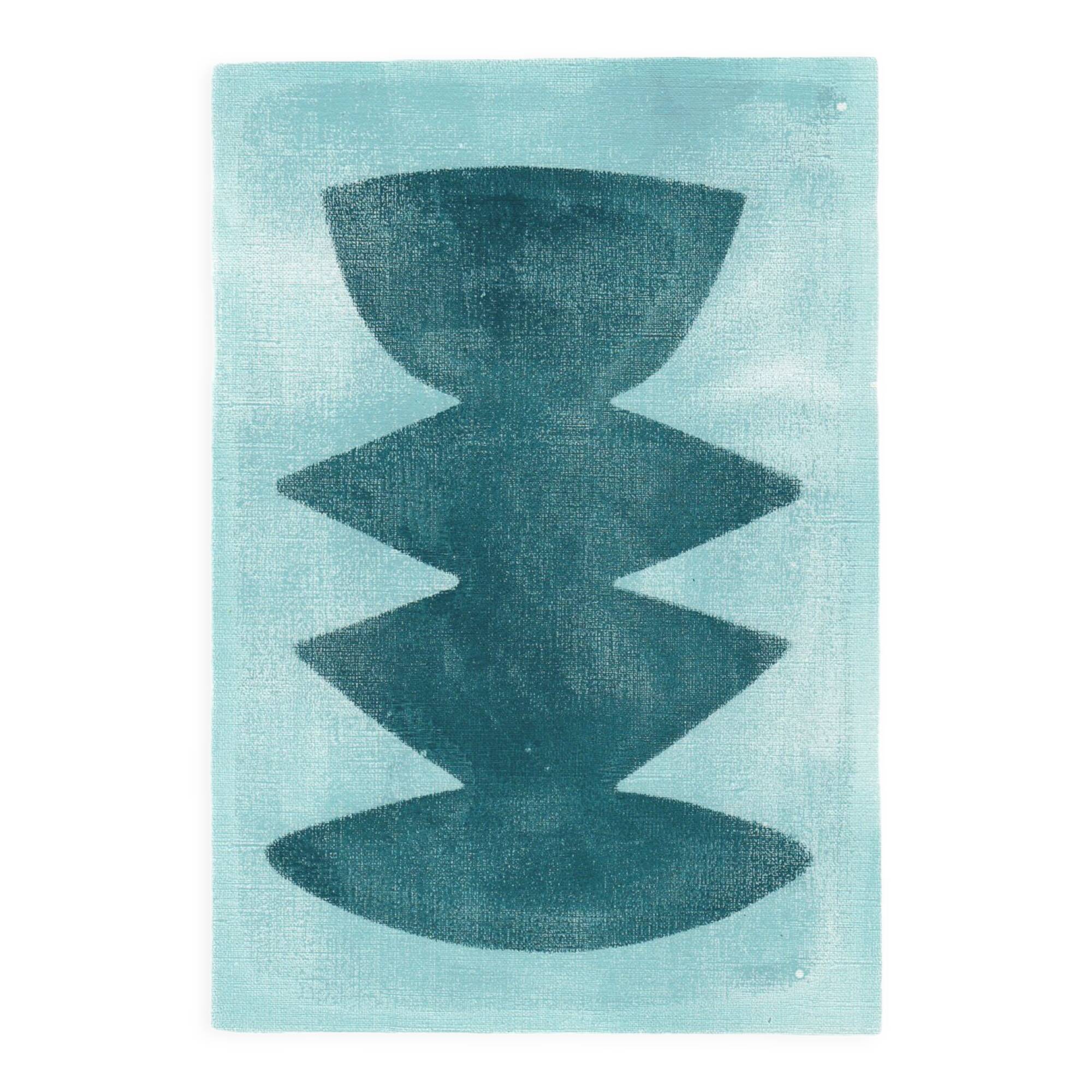 Painting on paper 30x40cm - M430 -signed Eawy
