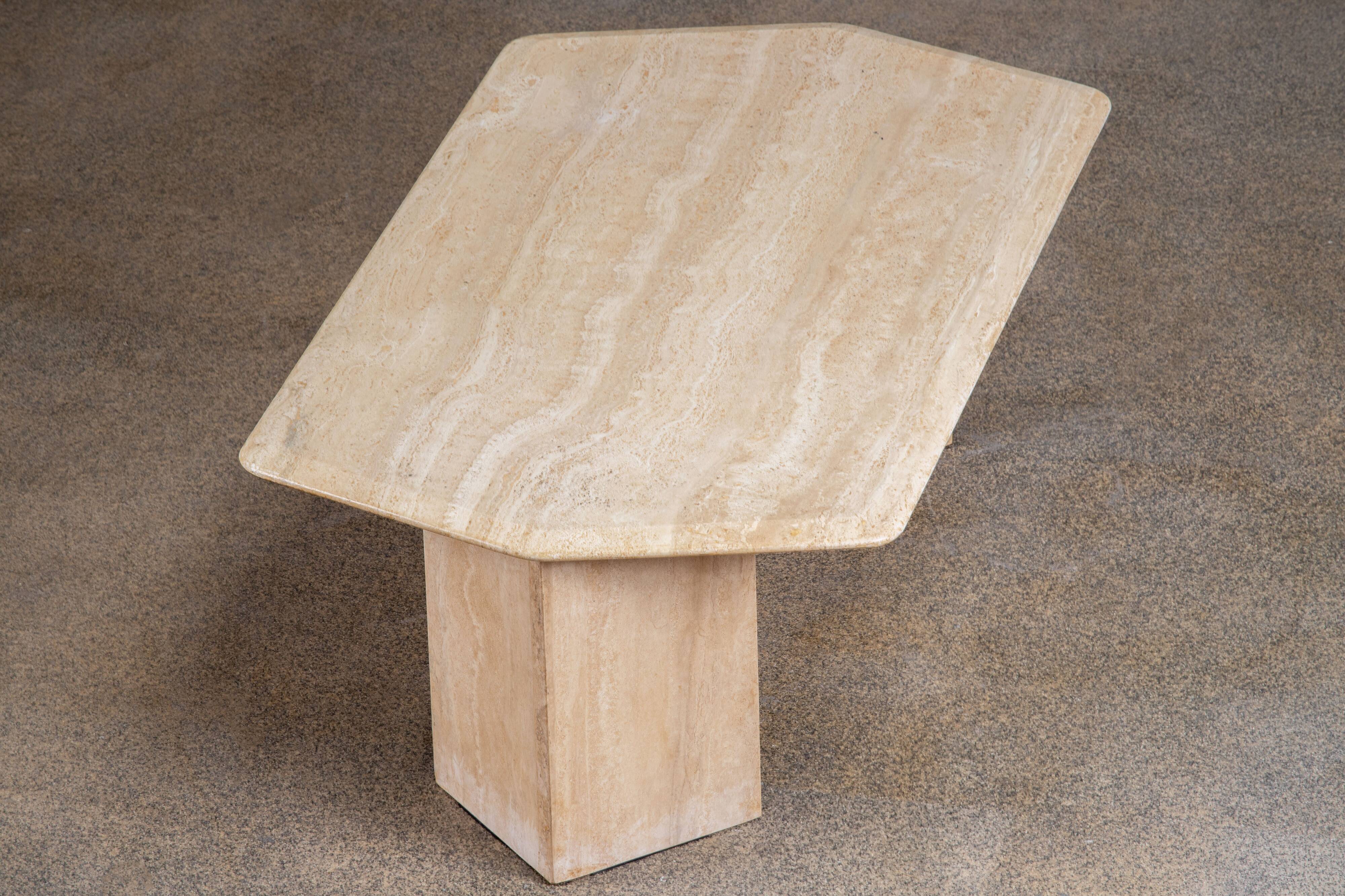 Coffee table Vintage Design Travertine – 134 cm