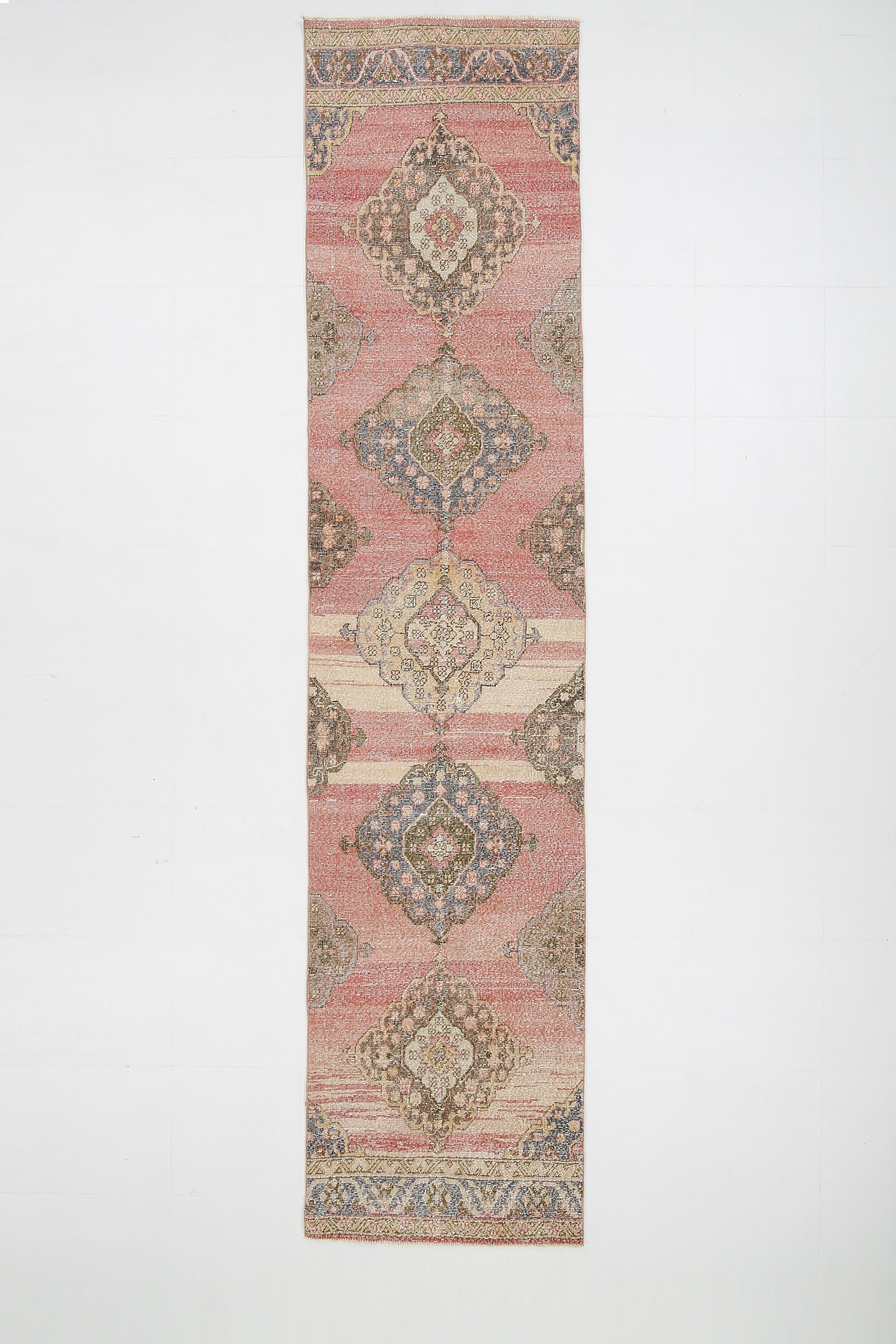3x12 Turkish Vintage Runner Rug, 86x376Cm