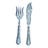 Couverts de service à poissons en argent massif 950°/°°