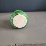 Small vintage green patterned vase