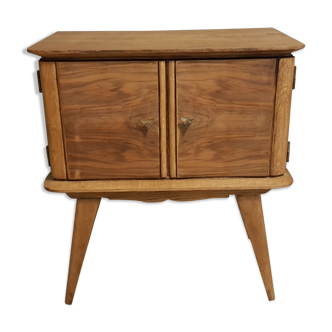 Scandinavian vintage bedside compass feet