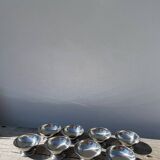 8 stainless steel cups 1970
