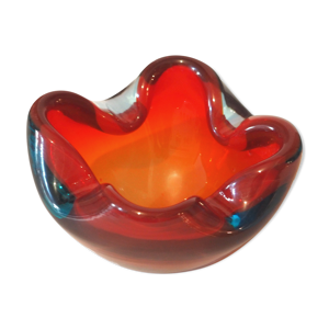 cendrier cristal bicolore