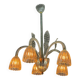 Venetian Chandelier by Barovier in Colorless Murano Glass, Circa 1940