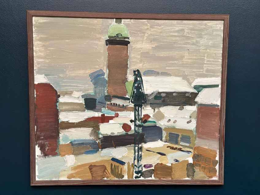 Original Mid Century Swedish Oil On Canvas – Gösta Stawåsen