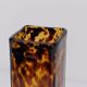 Amber Murano glass vase