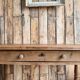 Table with turned legs in solid oak (renovated)