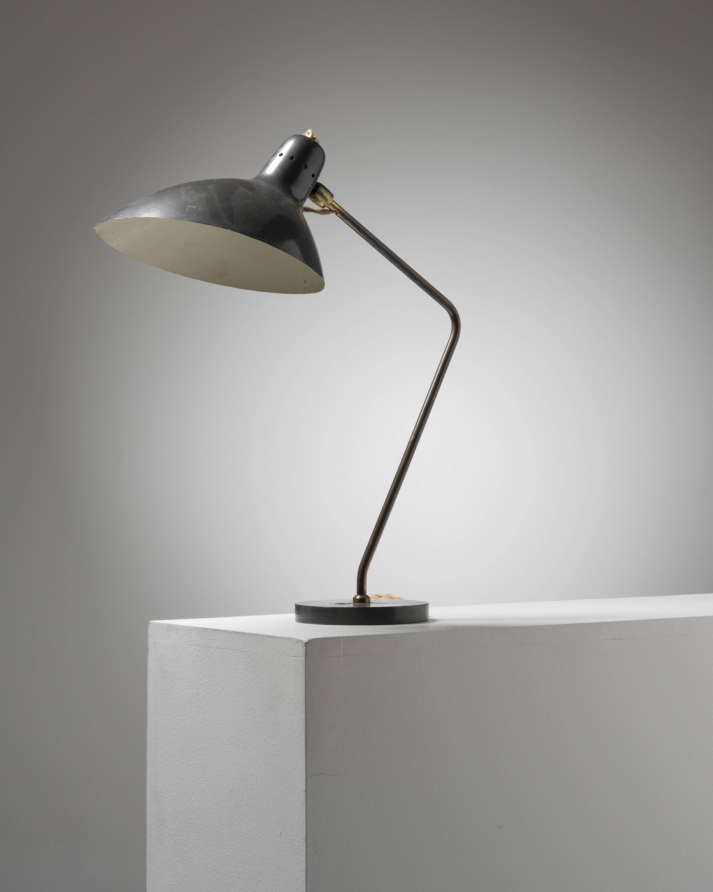 Lampe de bureau édition caillat, jean-boris lacroix, 1960s