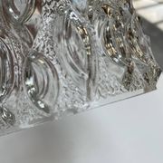 Vintage suspension in moulded pressed glass