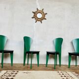 Set of 4 vintage Calligaris chairs – 1980s design