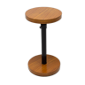Art deco cherry wood round side table, bohemia, 1930´s