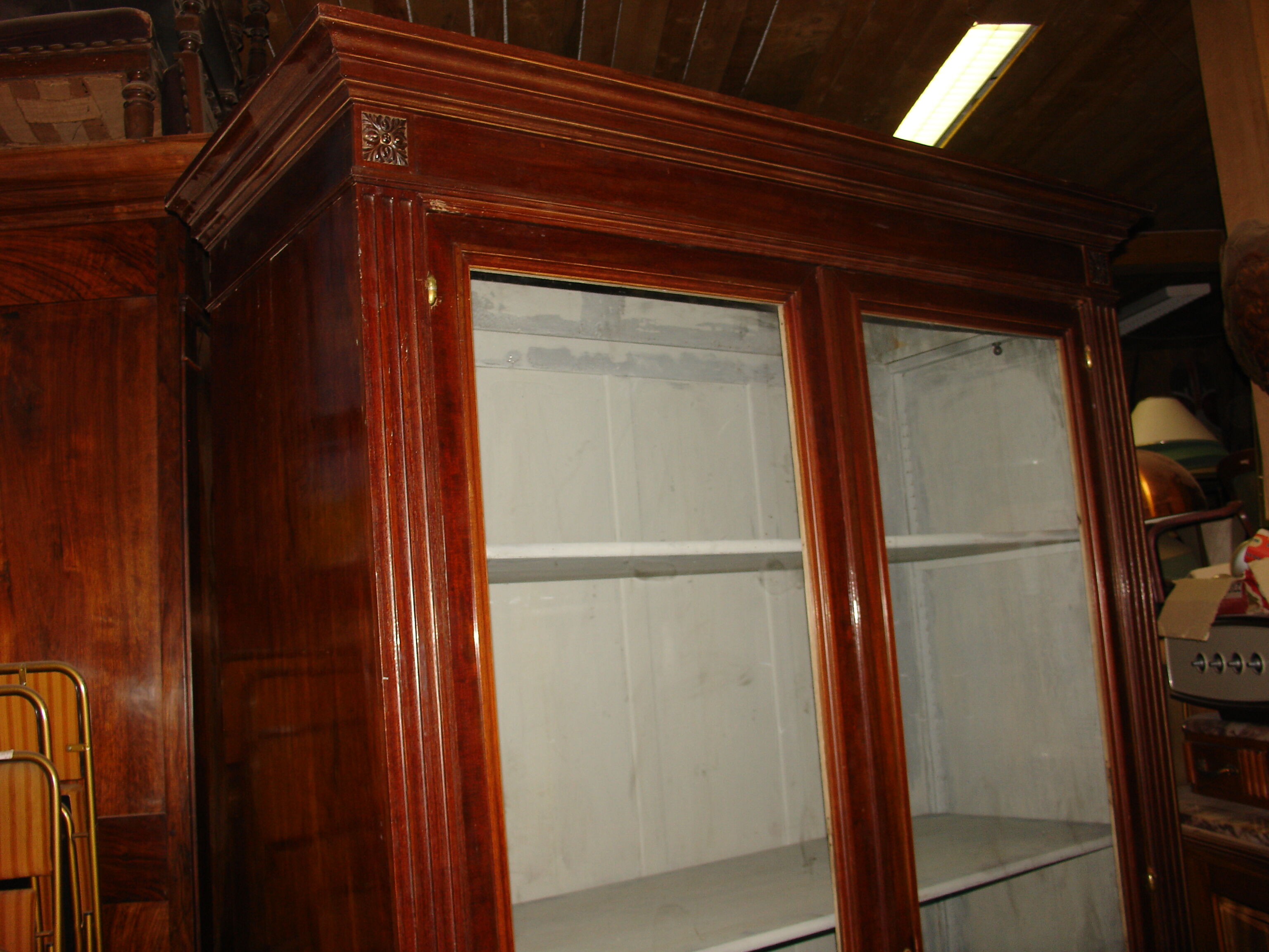 Late 19th century Cuban mahogany bookcase