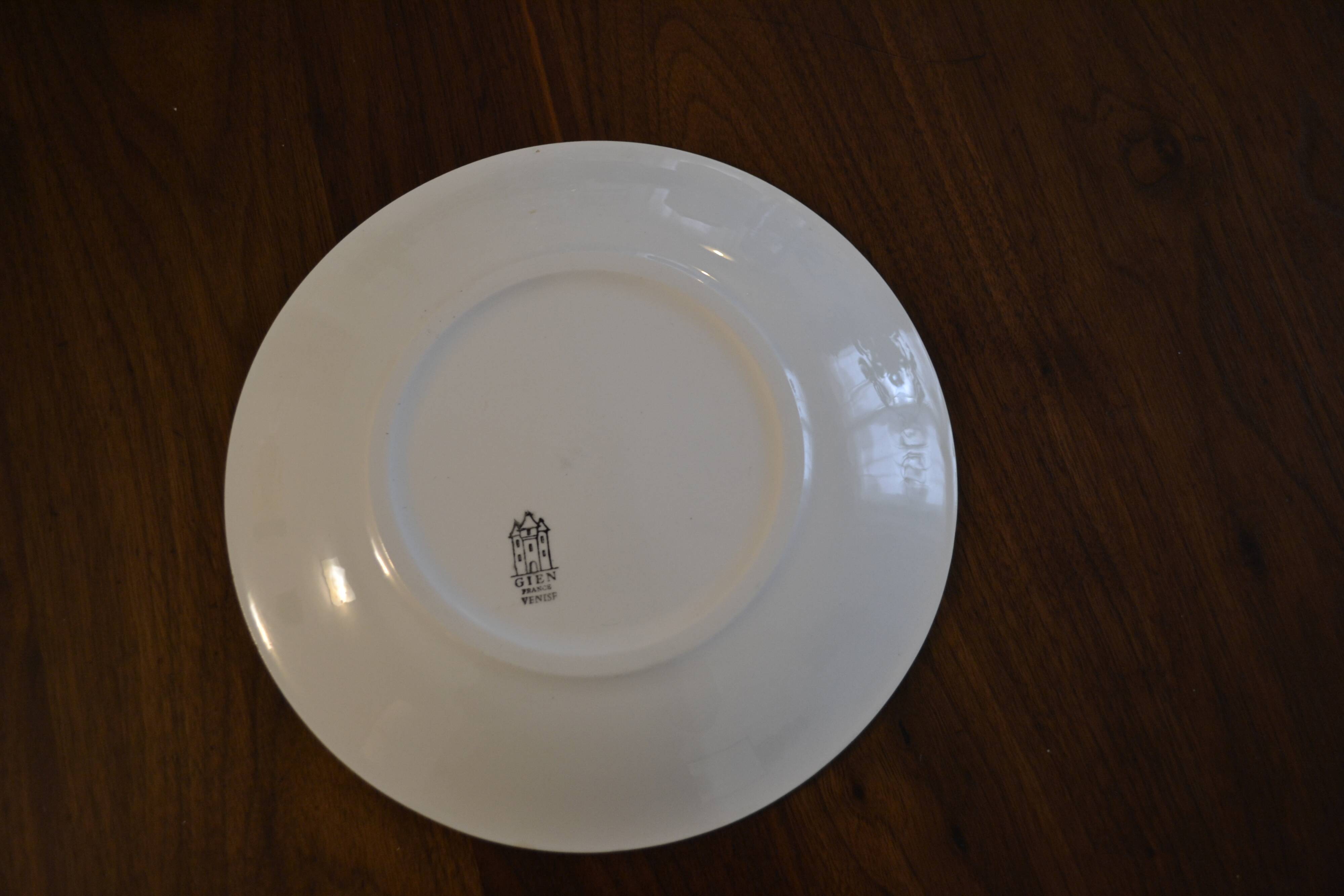 Assiette Gien à fleur modèle Venise