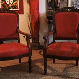 Paire de fauteuils louis 15