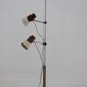 1970s chrome & metal adjustable floor lamp, czechoslovakia