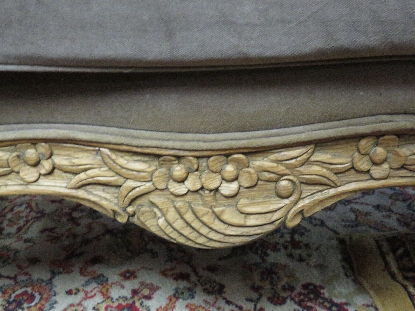 Louis XV-style double cathedral seat/ chair