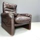 Maralunga leather sofa by Vico Magistretti for Cassina, 1973