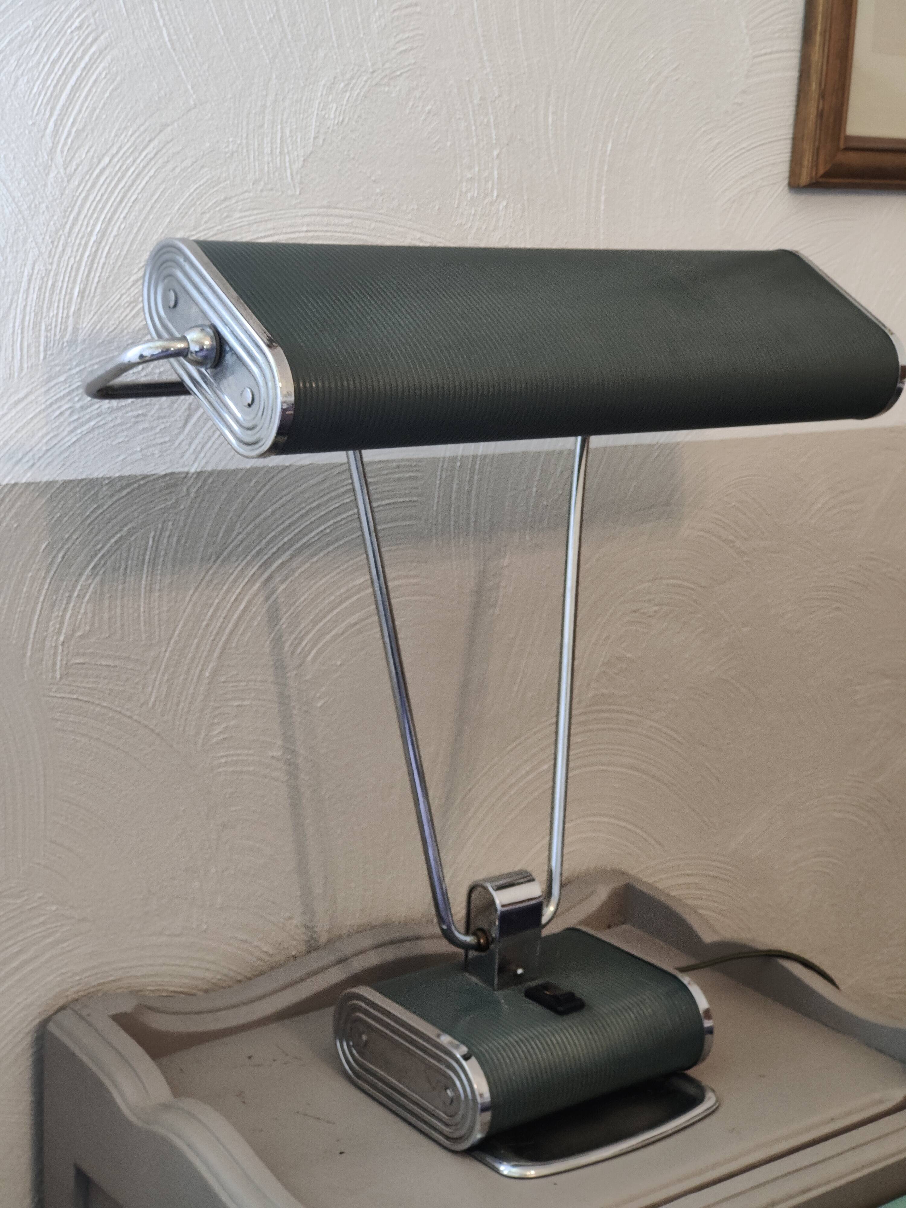 Jumo lamp Grey-green color N71, edition circa 1950