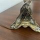 Lampe pique cierge bronze argenté XIXème siècle