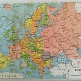 Set of 4 old puzzles with geographical themes
