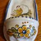 Antique earthenware holy water font from Puente del Arzobispo in Toledo, Spain