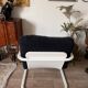 Fauteuil IKEA vintage velours et tube