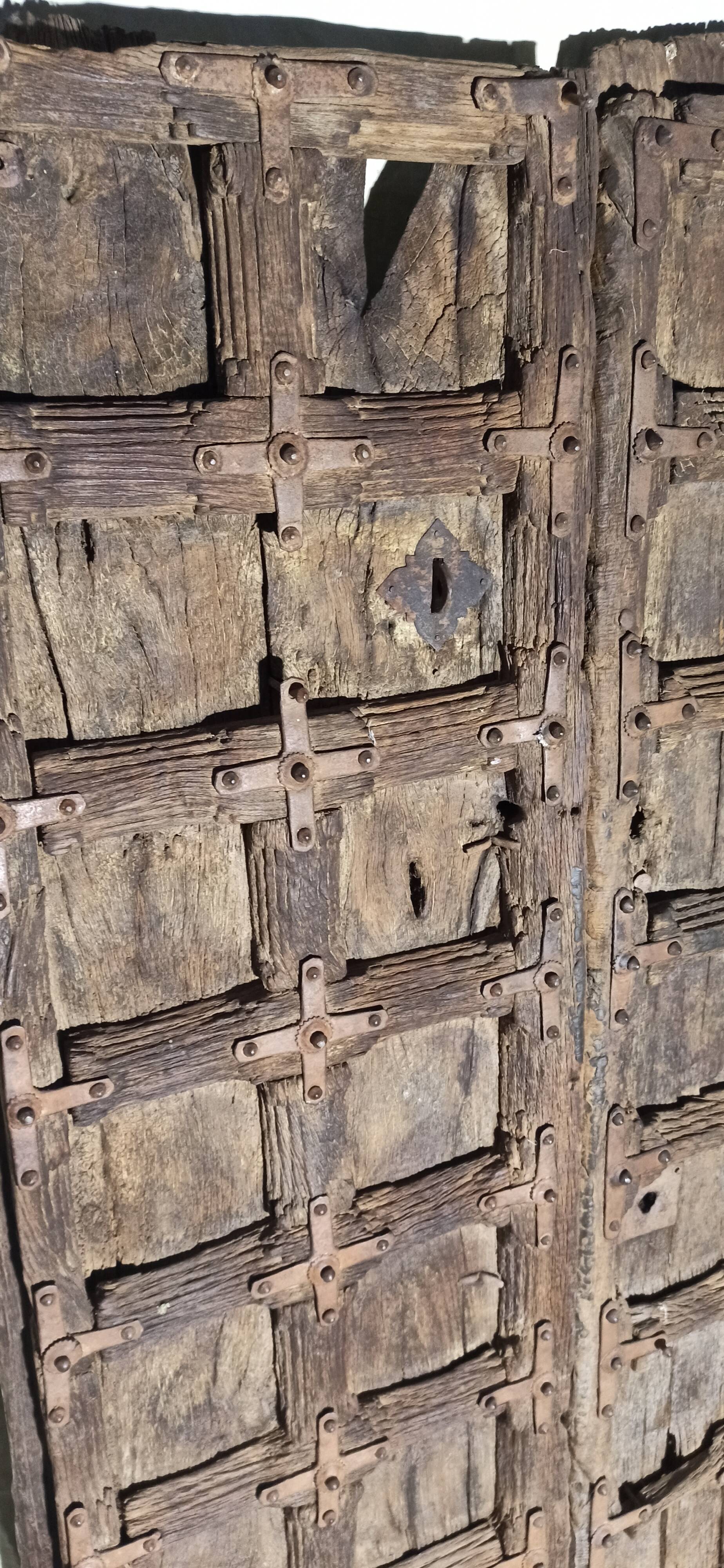 Old wooden door