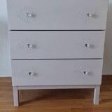 Handmade storage trunk with 3 drawers.