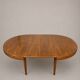 Vintage extendable round table, French made from the 1960s/70s.